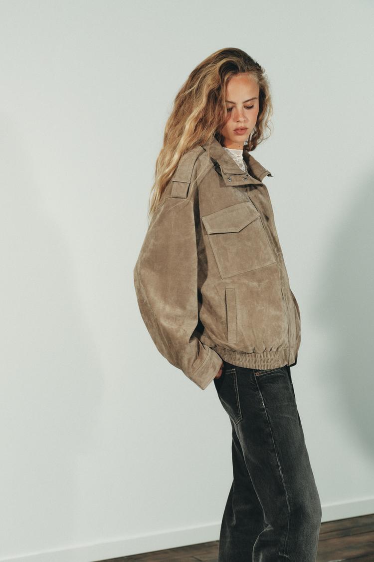 Marble Sand Suede Jacket