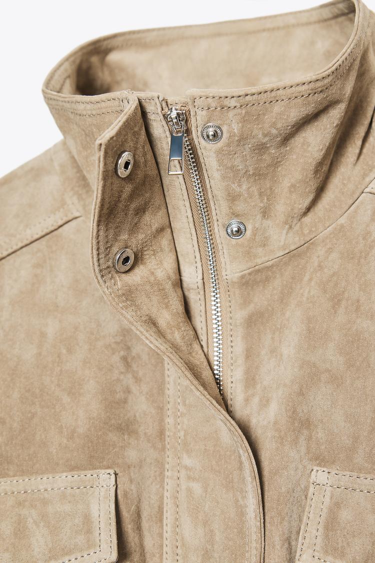 Marble Sand Suede Jacket