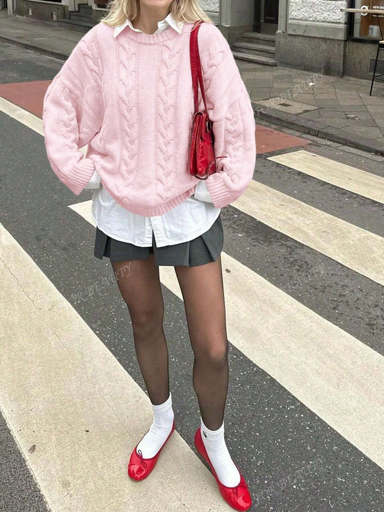 Braided Knit Jumper