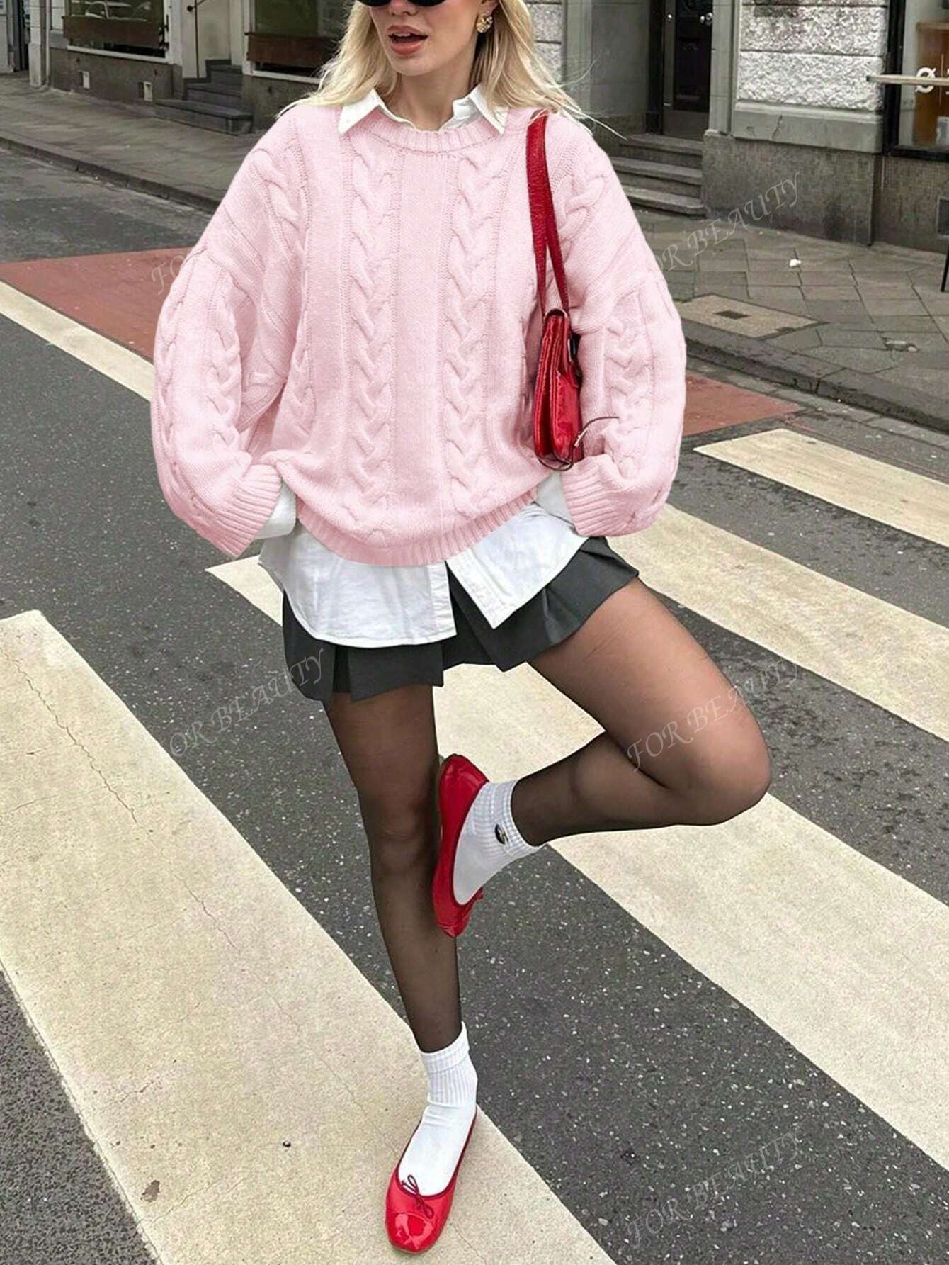 Braided Knit Jumper