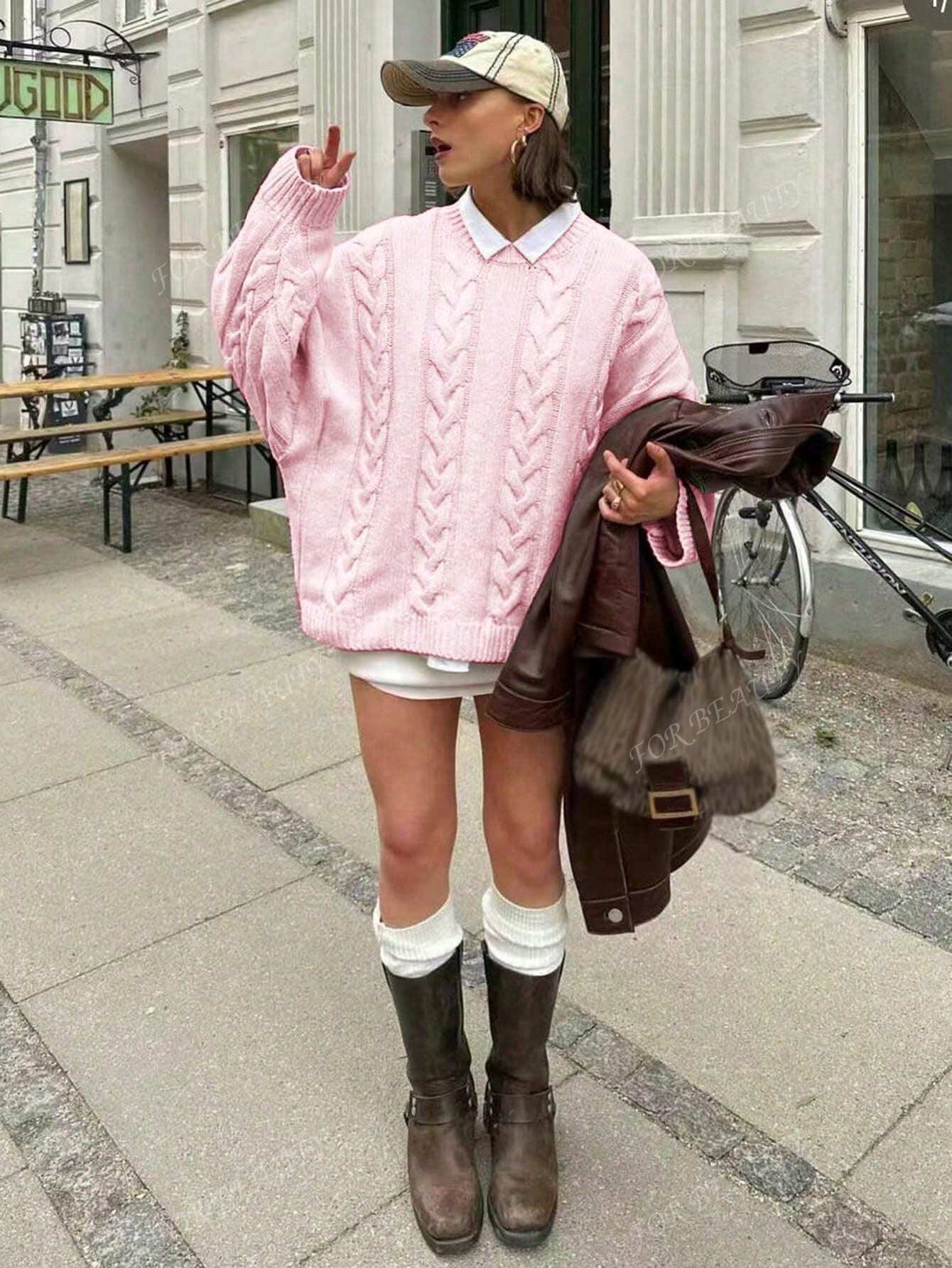 Braided Knit Jumper