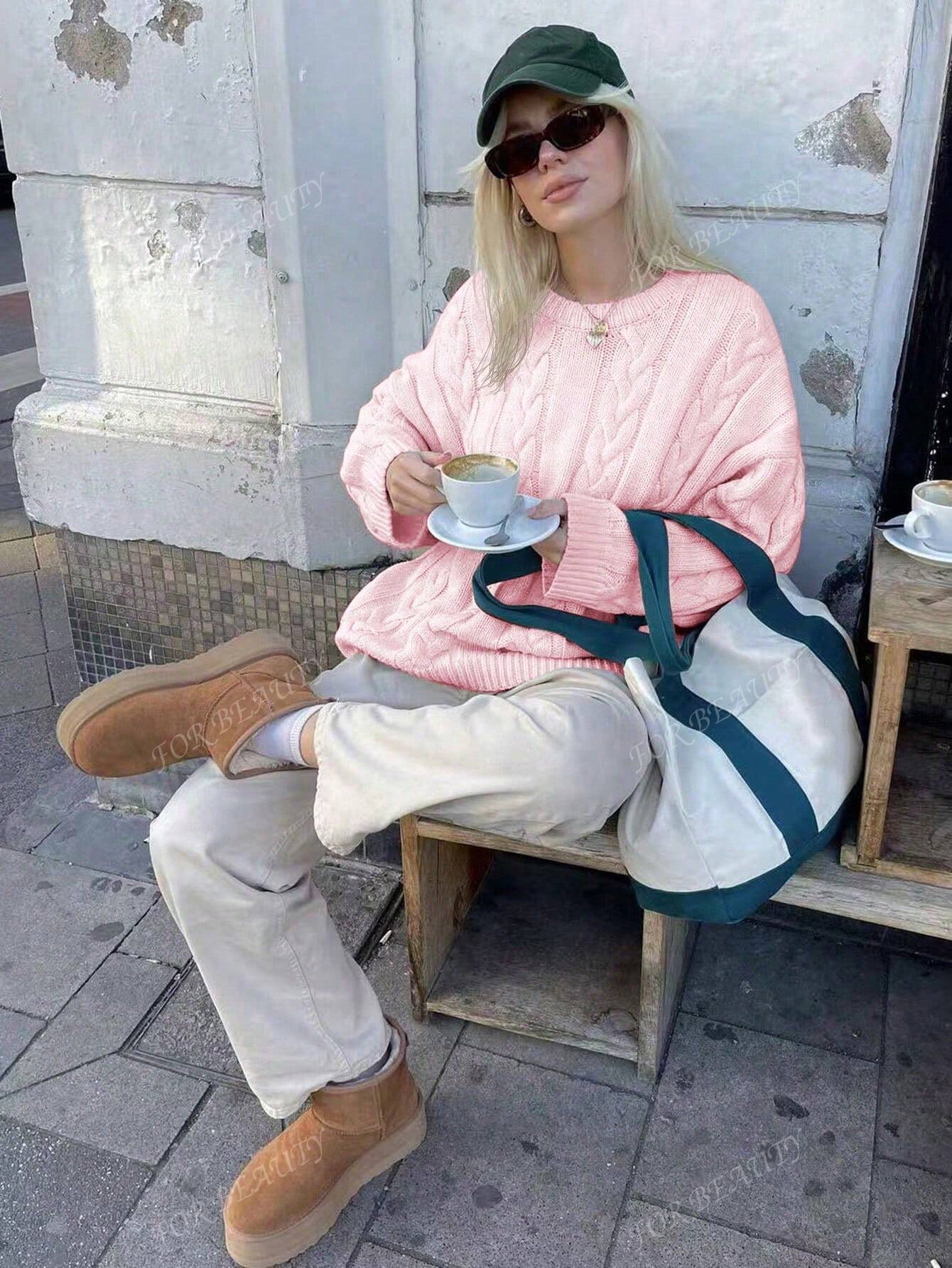 Braided Knit Jumper