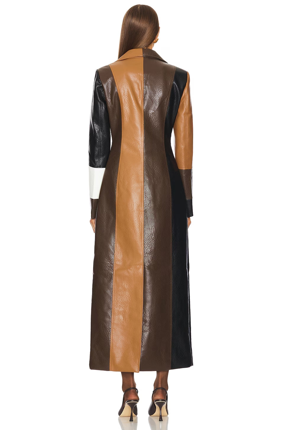 Rhialey Brown Leather Coat