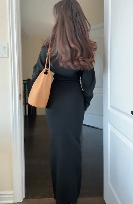 Raven One Sleeve Maxi