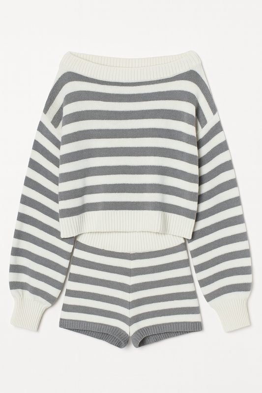 Seaside Striped Cozy Two-Piece Set