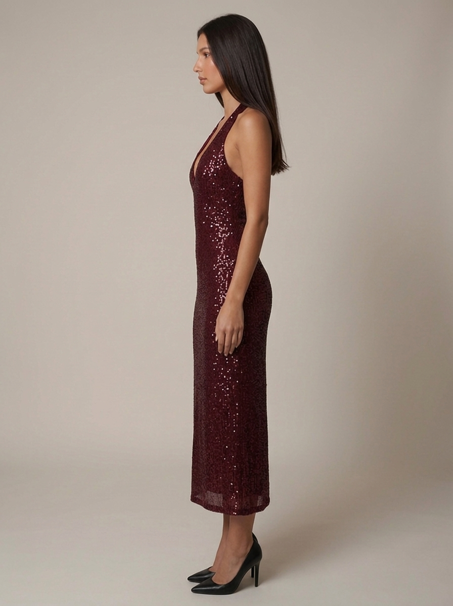 Emily Sequin Midi Dress