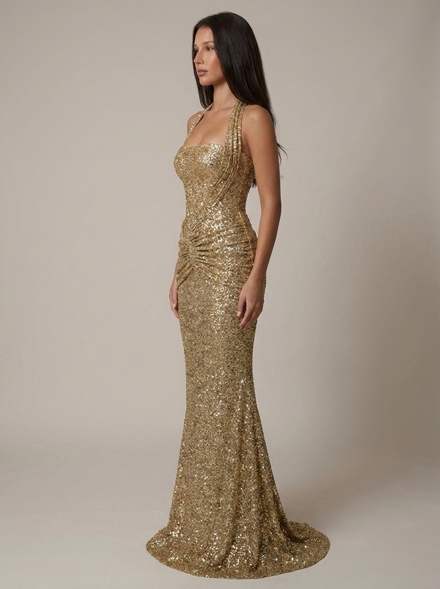 Gold Maxi Dress