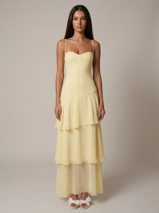 Maria Maxi Ruffle Dress