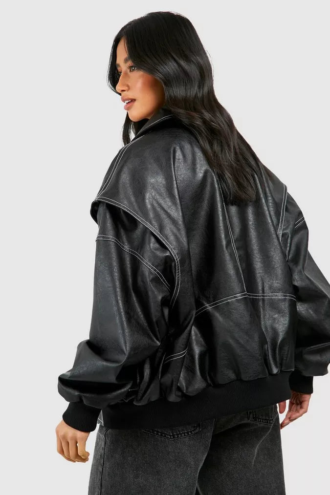 Amor | Red Leather Jacket